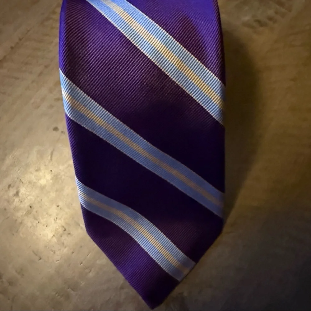 1901 Elegant Purple and Blue Tie